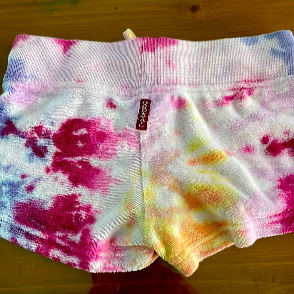 Pink tie dye size 14 Hard Tail shorts